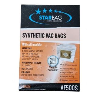 CLEANSTAR AF500S SYNTHETIC VACUUM BAGS