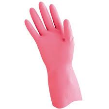 TUFF PINK SILVER LINED GLOVES (SIZE 10-10.5)