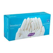 SECURITEX LIGHTLY POWDERED EXAMINATION GLOVES (LARGE)