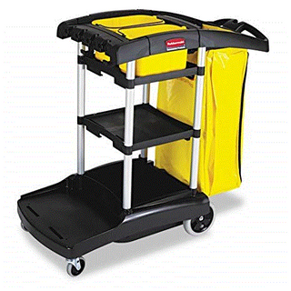 RUBBERMAID HIGH CAPACITY CLEANING CART