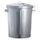 OATES GALVANISED BIN WITH LOCKABLE LID 76L