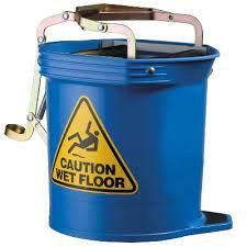 OATES WIDE MOUTH ROLLER WRINGER BUCKET 16L BLUE