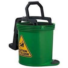 OATES DURACLEAN ULTRA ROLLER WRINGER BUCKET 16L - GREEN