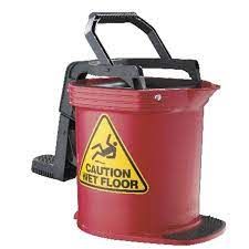 OATES DURACLEAN ULTRA ROLLER WRINGER BUCKET 16L RED
