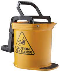 OATES DURACLEAN ULTRA ROLLER WRINGER BUCKET 16L - YELLOW