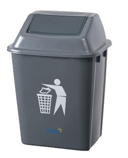 OATES FLIP BIN - 20L GREY