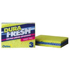 OATES DURAFRESH EXTRA LARGE SPONGES - 3 PACK