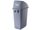 OATES GREY SLIMLINE FLIP BIN 58L