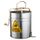 OATES METAL WRINGER BUCKET WITH CASTORS - 15L