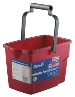 OATES GENERAL PURPOSE BUCKET 9L RED