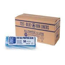 BLUE ALL PURPOSE GARBAGE BAGS 72L