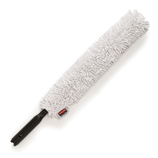 QUICK-CONNECT FLEXIBLE DUSTING WAND WITH MICROFIBRE DUSTER