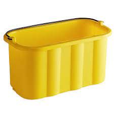 RUBBERMAID EXECUTIVE 9.5L HEAVY DUTY CADDY - YELLOW