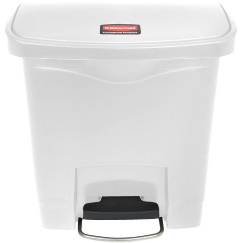 RUBBERMAID 15L STREAMLINE STEP-ON CONTAINER WHITE