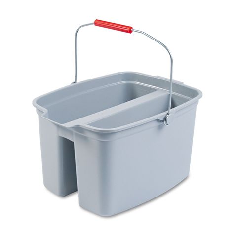 RUBBERMAID 18L DOUBLE PAIL BUCKET (8L EACH SIDE)