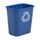 RUBBERMAID DESKSIDE RECYCLING CONTAINER - MEDIUM