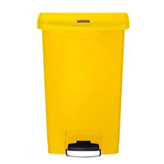 RUBBERMAID STREAMLINE 50L YELLOW STEP-ON BIN