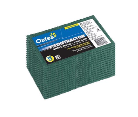 OATES CONTRACTOR HEAVY DUTY SCOUR PAD - 15PK