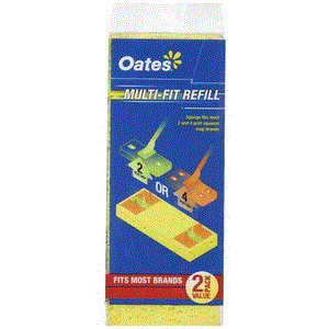 OATES MULTI-FIT SQUEEZE MOP REFILL - 2 PACK