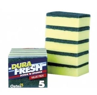 OATES DURAFRESH SCOUR SPONGE - 5 PACK