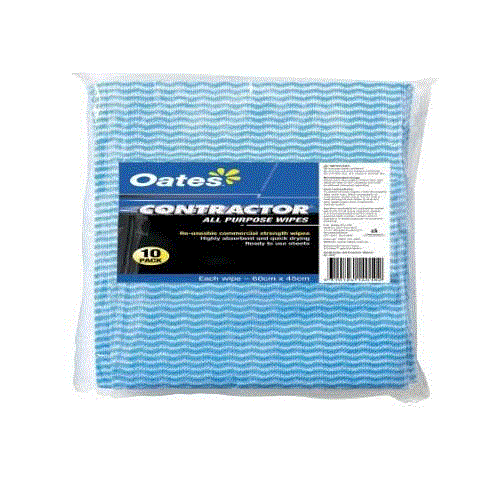 OATES CONTRACTOR ALL PURPOSE WIPES - 10 PACK