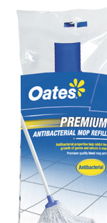 OATES PREMIUM ANTIBACTERIAL MOP REFILL - LARGE (300G)