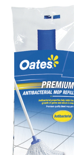 OATES PREMIUM ANTIBACTERIAL MOP REFILL - LARGE (300G)