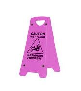 OATES NON SLIP "A" FRAME CAUTION WET FLOOR SIGN PINK