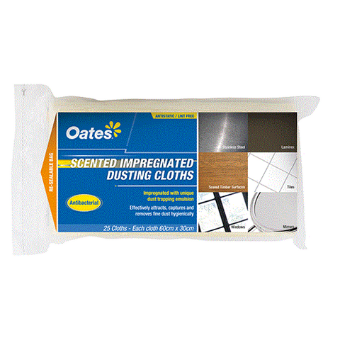 OATES SCENT IMPREGNATED DUSTING CLOTH - 25 PACK