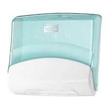 TORK FOLDED/CLOTH DISPENSER WHITE/TURQUOISE W4