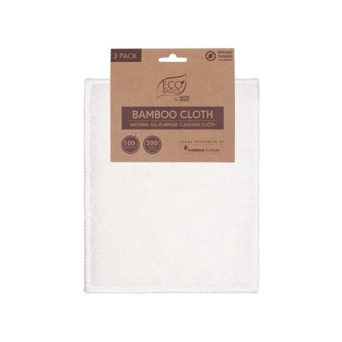 ECO BASIS BAMBOO CLOTH 3 PACK