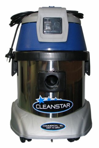 CLEANSTAR 15L COMMERCIAL STAINLESS STEEL WET N DRY MACHINE