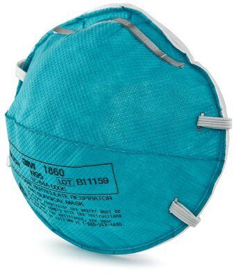 3M N95 HEALTH CARE RESP STANDARD SIZE TURQUOISE 20/BOX