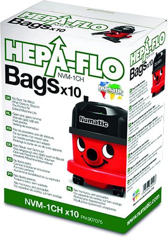 DISPOSABLE NUMATIC HENRY BAGS HEPA-FLO (10 PACK)