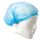 PROVAL CRIMPED BERETS 21' DISPOSABLE - BLUE