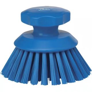 VIKAN HARD ROUND HAND SCRUB BRUSH - BLUE