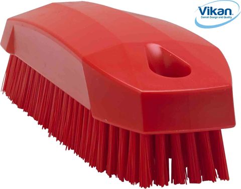 VIKAN NAIL SCRUBBING BRUSH 130MM RED