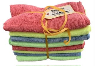 8 RAPIDCLEAN MICROFIBRE CLOTHS