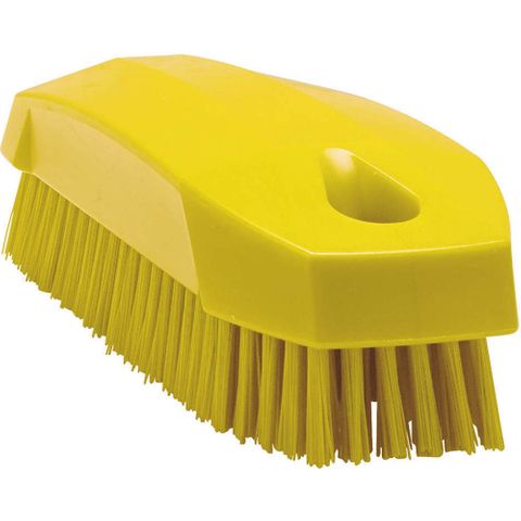 VIKAN NAIL SCRUBBING BRUSH 130MM YELLOW