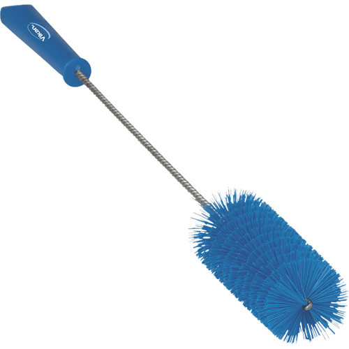 Vikan 42373 Dish Brush w/ Scraper- Medium, Blue