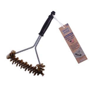 WHITE MAGIC SMALL BRASS SPIRAL BBQ GRILL BRUSH