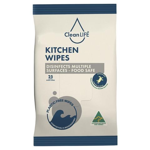 CLEANLIFE KITCHEN WIPES 25 WIPES