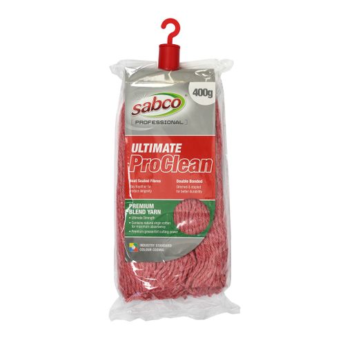 SABCO ULTIMATE PROCLEAN MOP HEAD 400G RED