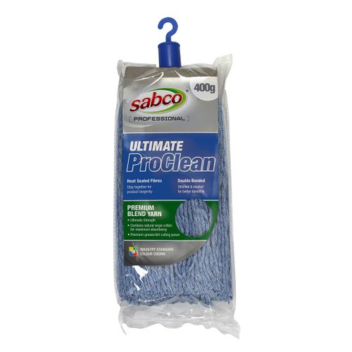 SABCO ULTIMATE PROCLEAN MOP HEAD 400G BLUE