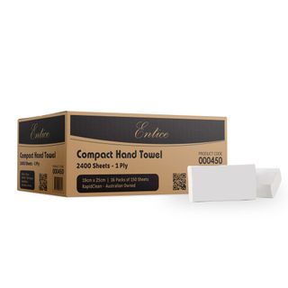 RAPIDCLEAN ENTICE COMPACT HAND TOWEL (120S X 20PACKS)