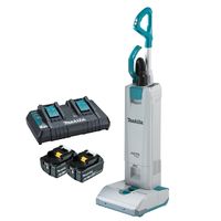 MAKITA 40V MAX BRUSHLESS UPRIGHT VACUUM (INC BATTERIES & CHARGER)