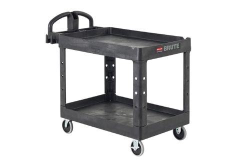 RUBBERMAID 2-SHELF UTILITY/SERVICE CART