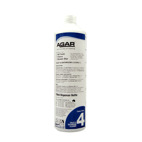 #4 AGAR SCREEN PRINTED BOTTLE TOILET & BATHROOM CLEANERS 750ML