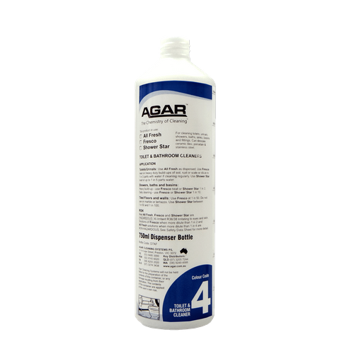 #4 AGAR SCREEN PRINTED BOTTLE TOILET & BATHROOM CLEANERS 750ML