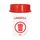 SABCO ENVIROPLASTIC RECYCLING STATION RED LID & STICKER